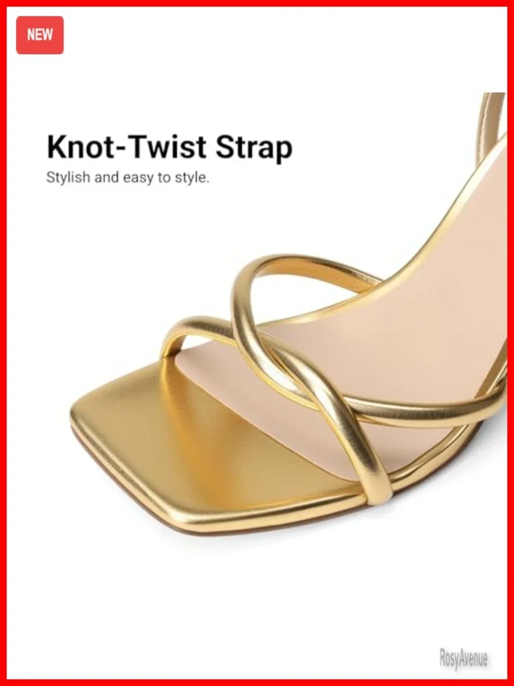 Women's Kitten Low Heels Square Open Toe Strappy Sandals Dress Shoes